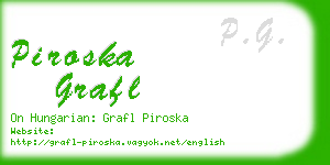 piroska grafl business card